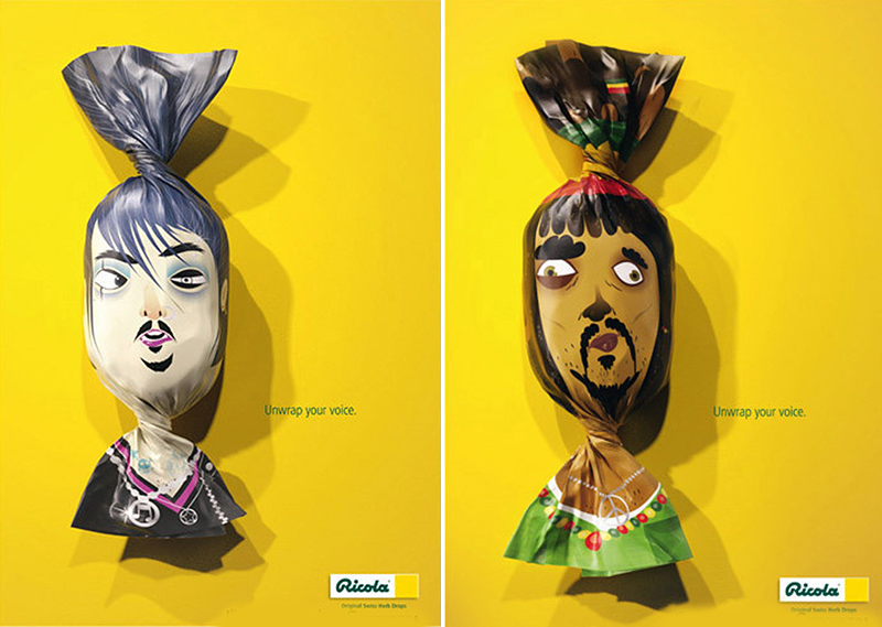 advertising campaign print ads for ricola