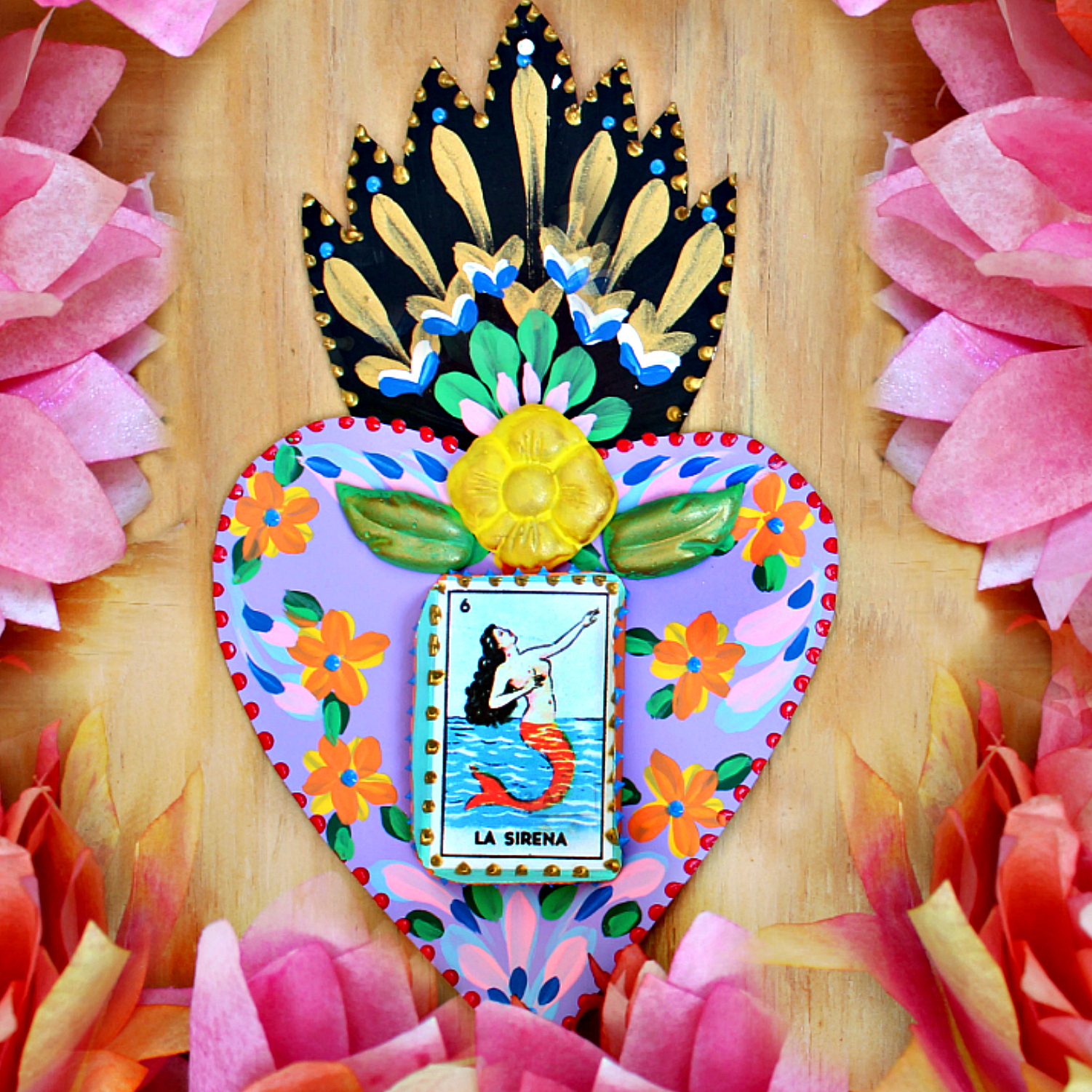 Mark Montano Mexican Tin Hearts