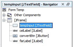 Celsius to Fahrenheit converter GUI application - Java Stack Flow