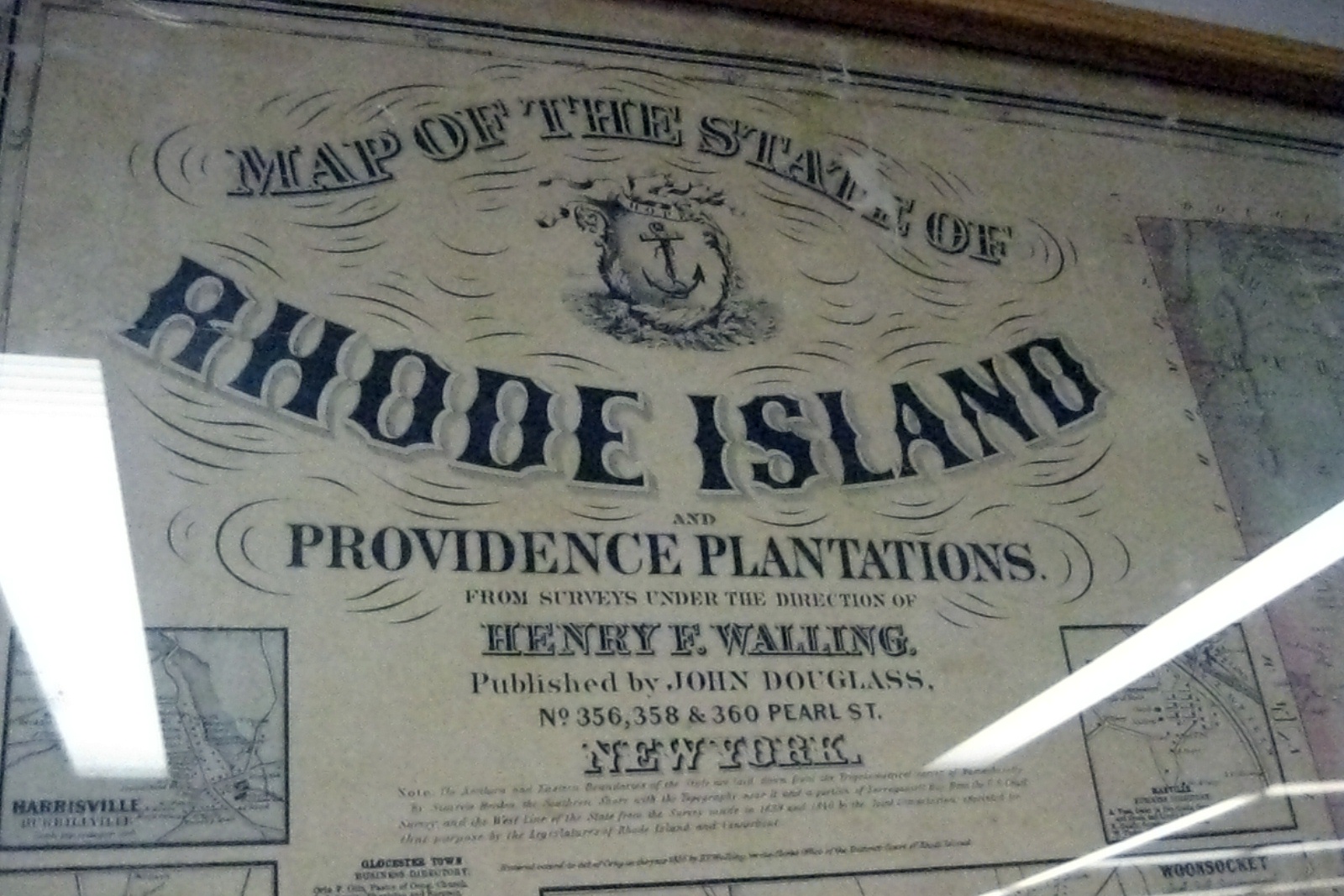 Exeter Historical Association Exeter, RI 1855 Map of Exeter