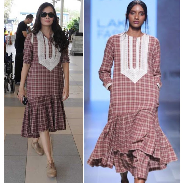 Dia Mirza in Divya Sheth at the airport