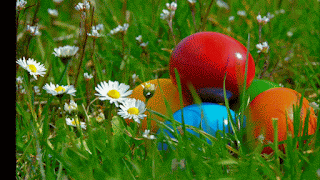 Happy Easter festival greetings animated gif image