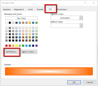 Trik Cara memberi gradiasi warna pada table Excel