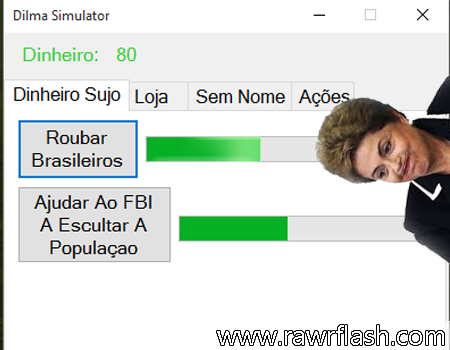 Jogos de simulação, dilma, presidente, pt, roubou: Dilma Simulator