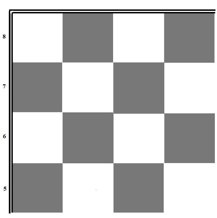 Tabuleiro de Xadrez para Imprimir A4 - Peças Redondas