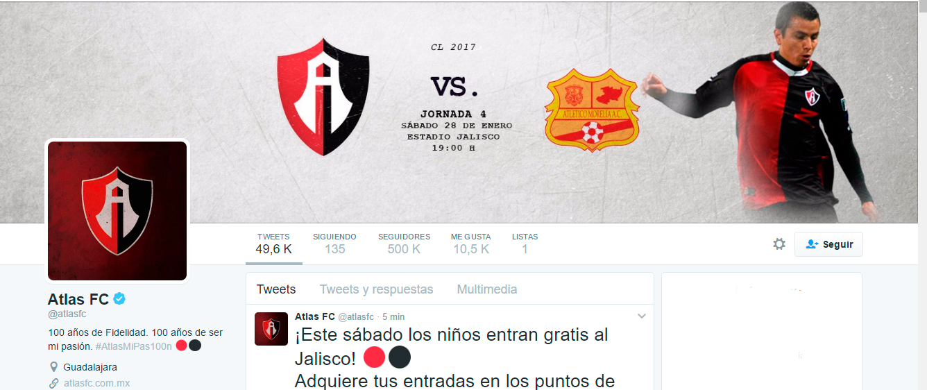 Twitter Del Atlas Promueve Juego Con El Logo Del Atlético Morelia - Tocando El Balón