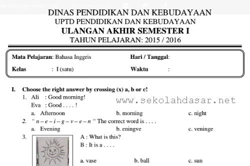  salah Satunya dariBINGMembahas wacana Soal Bank Soal Matematika SD/MI