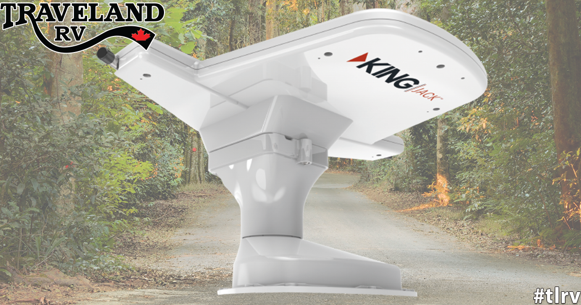 Traveland RV KING Jack™ Antenna with Mount & Builtin Signal Meter