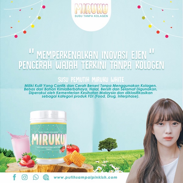 Cerah Tanpa Kolagen Dengan MIRUKU Susu Campuran Kurma Madu Dan Tomato