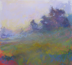 fog watercolor painting wallis 7x8 pastel