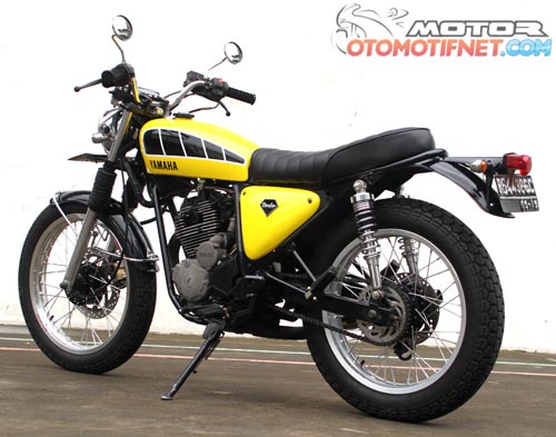 Foto Modifikasi Yamaha Scorpio Klasik Si Kuning Minimalis