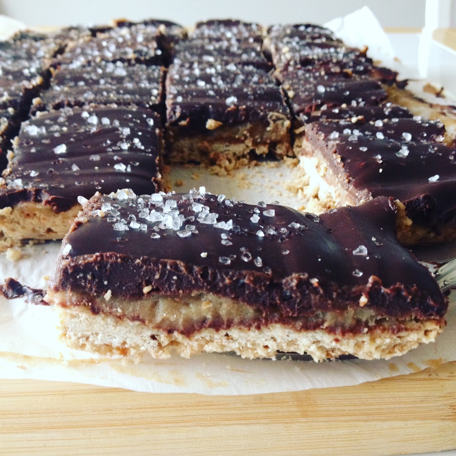 Hope For Healing Sweet and Salty Caramel Date Candy Bars