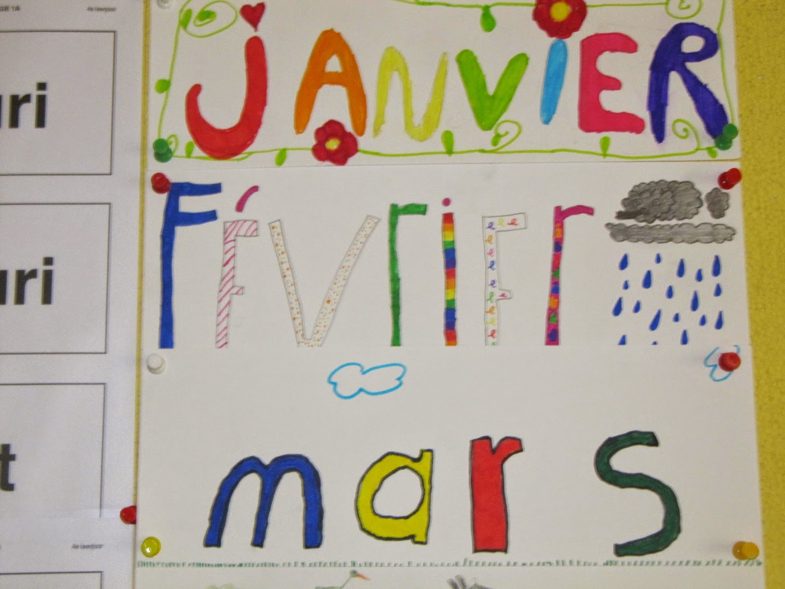 Welkom bij de Madeliefjes!: De maanden van het jaar... in het Frans