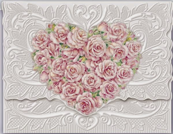 Carteles Retro con Corazones y Rosas. 