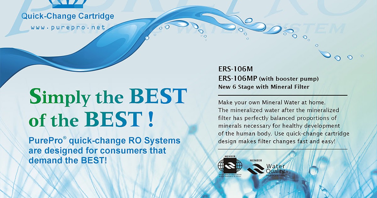 PurePro® USA ERS106M QuickChange Reverse Osmosis Water Filter Systems