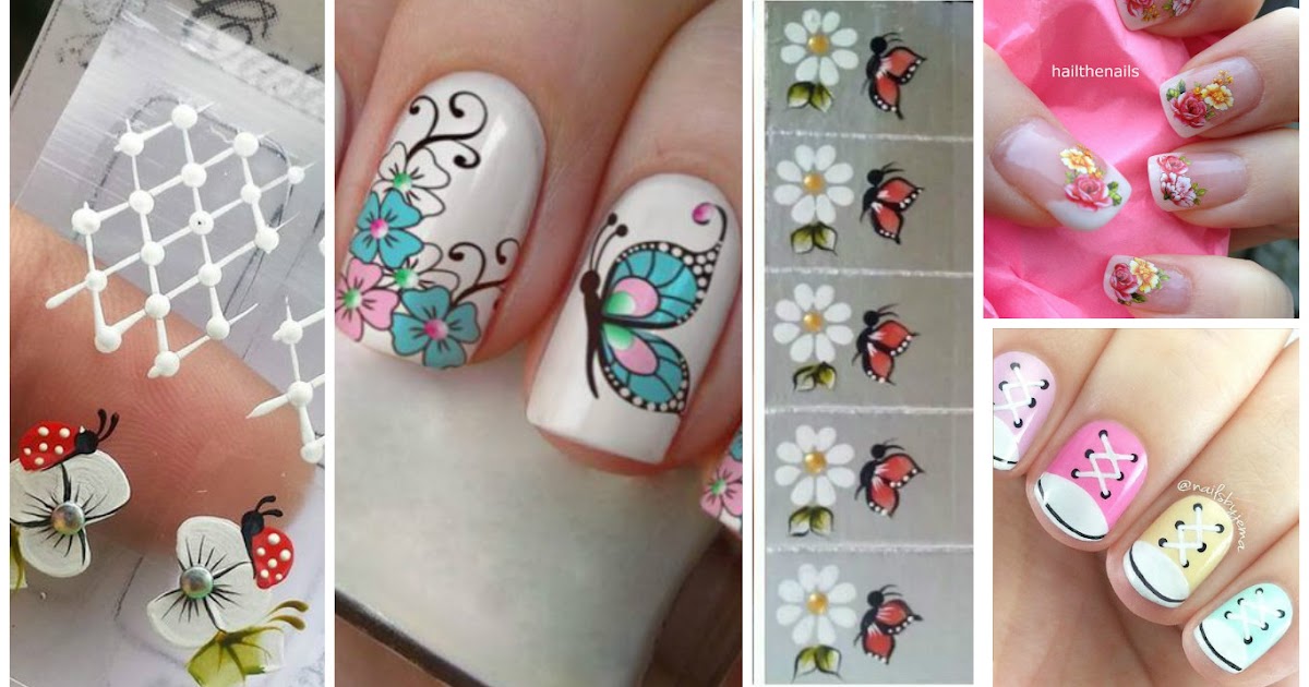Cómo hacer fácilmente stickers para decorar uñas en casa ~ 
