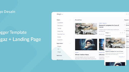 iMagz - Blogger Template + Landing Page