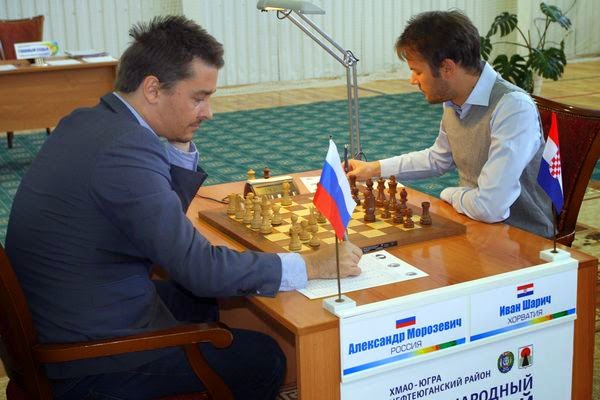 Les leaders Alexander Morozevich (2719) et Ivan Saric (2666) ont annulé entre eux ronde 5  