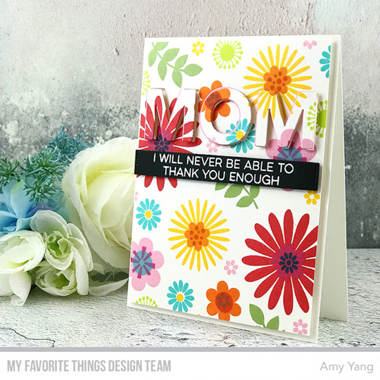 Handmade card by Amy Yang featuring products from My Favorite Things #mftstamps