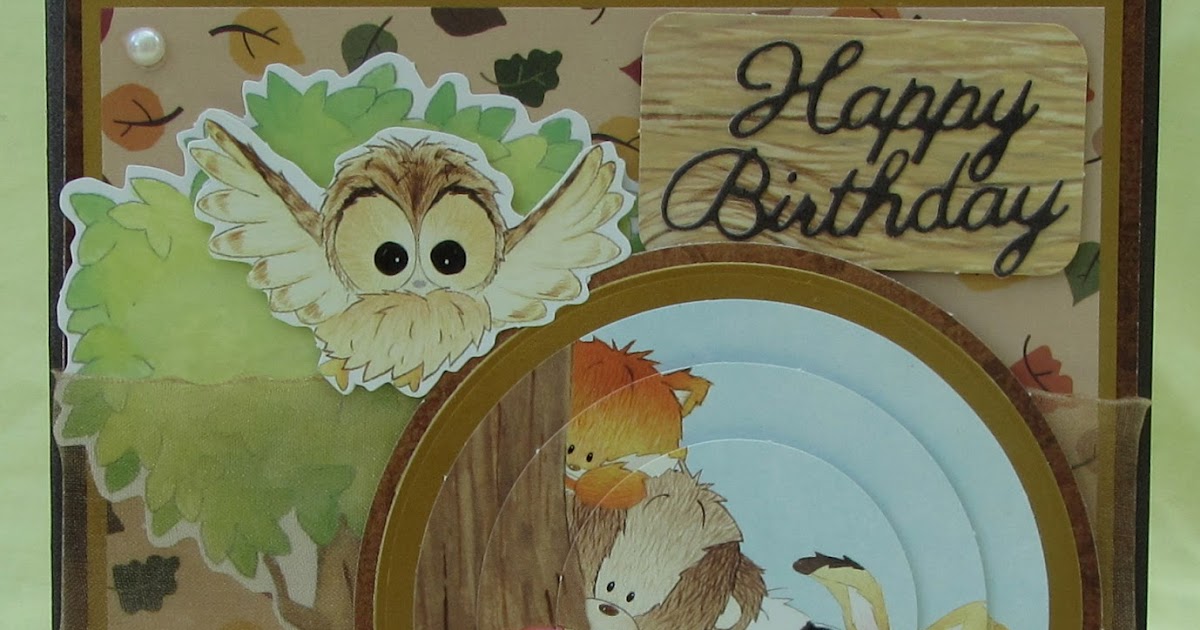 Tinyrose's Craft Room Furry Friends Birthday Card