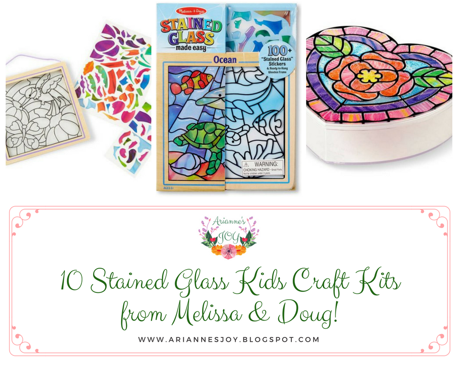 Arianne's Joys 10 Stained Glass Kids Craft Kits From Melissa & Doug!