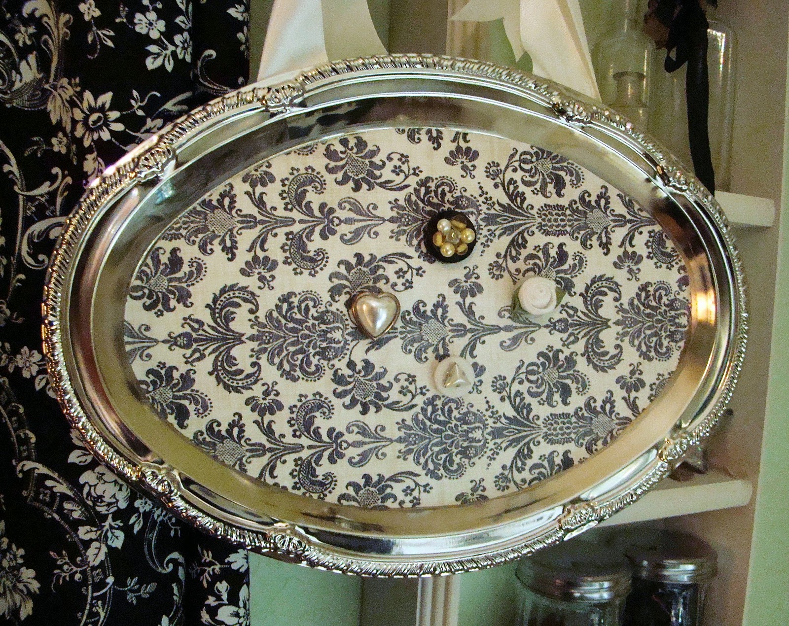 Alyssabeths Vintage Chic Damask Memo Board, Dollar Tree Crafting