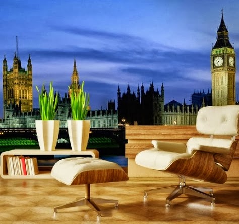 Decoracion Actual de moda: Paisajes en las Paredes