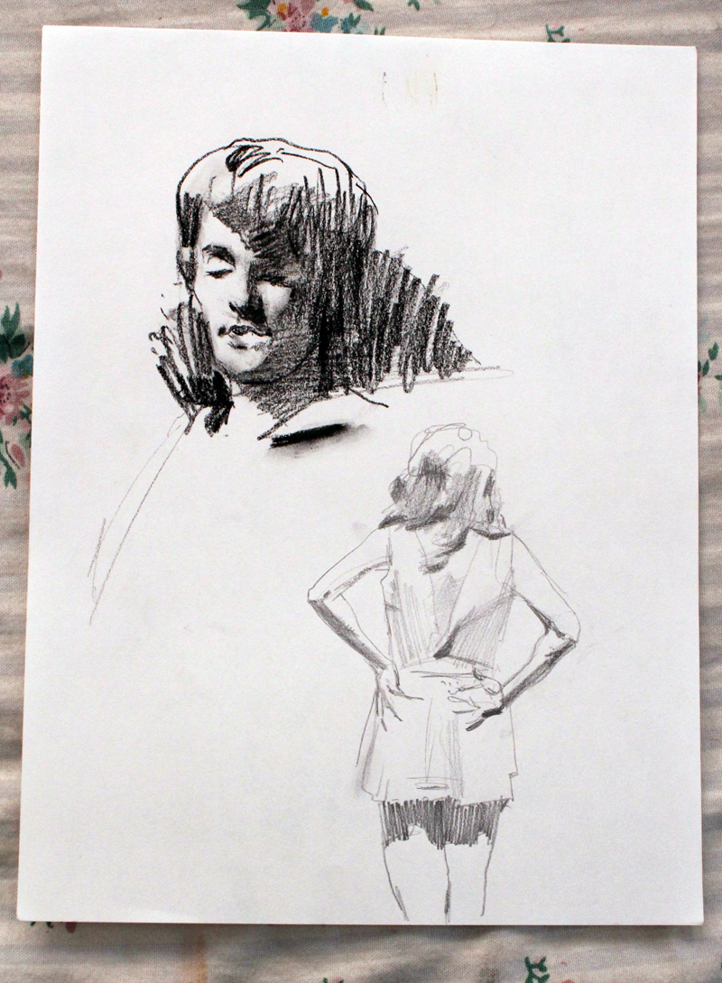 Daniel Cruit pen and ink exercises