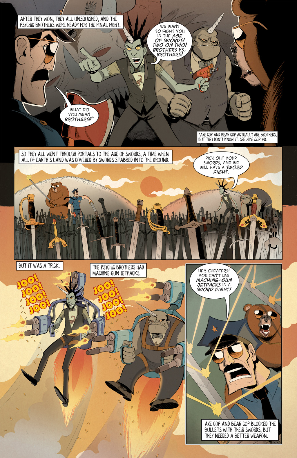 Read online Axe Cop: Bad Guy Earth comic -  Issue #3 - 15