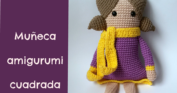 muñeca cuadrada amigurumi