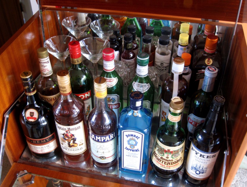 big hits and jet lags: my liquor cabinet