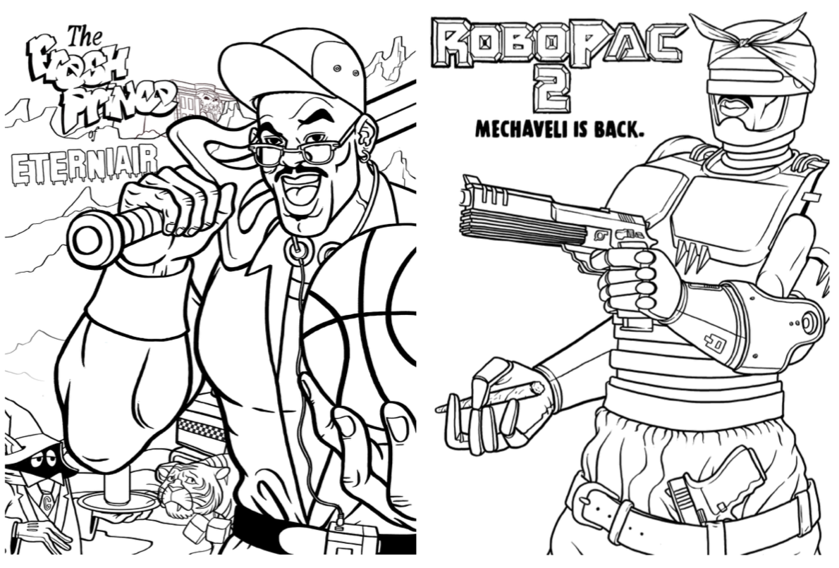 More Artists' 'COLOURING PAGES' Available Online Now!