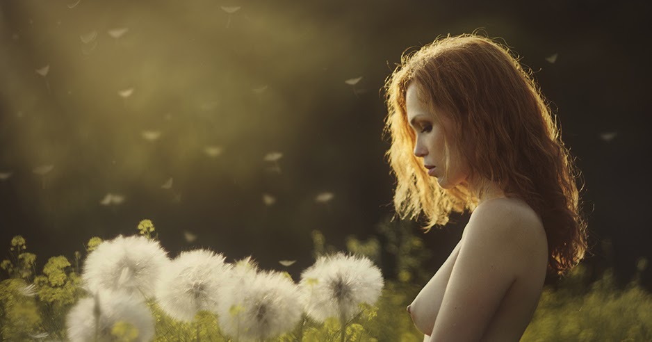 …nude with dandelion