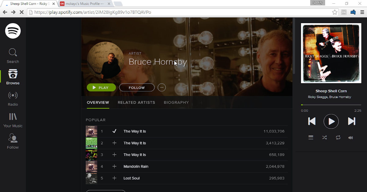 Here is a Spotify player available on all platforms (Windows, Linux
