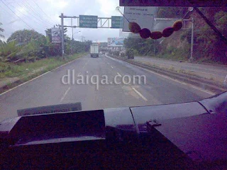 di dalam bus jurusan Bakauheni - Rajabasa, Lampung