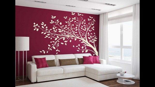 Drawing Room Wall Paint Designs, Wall Painting Designs Ideas For Living Room