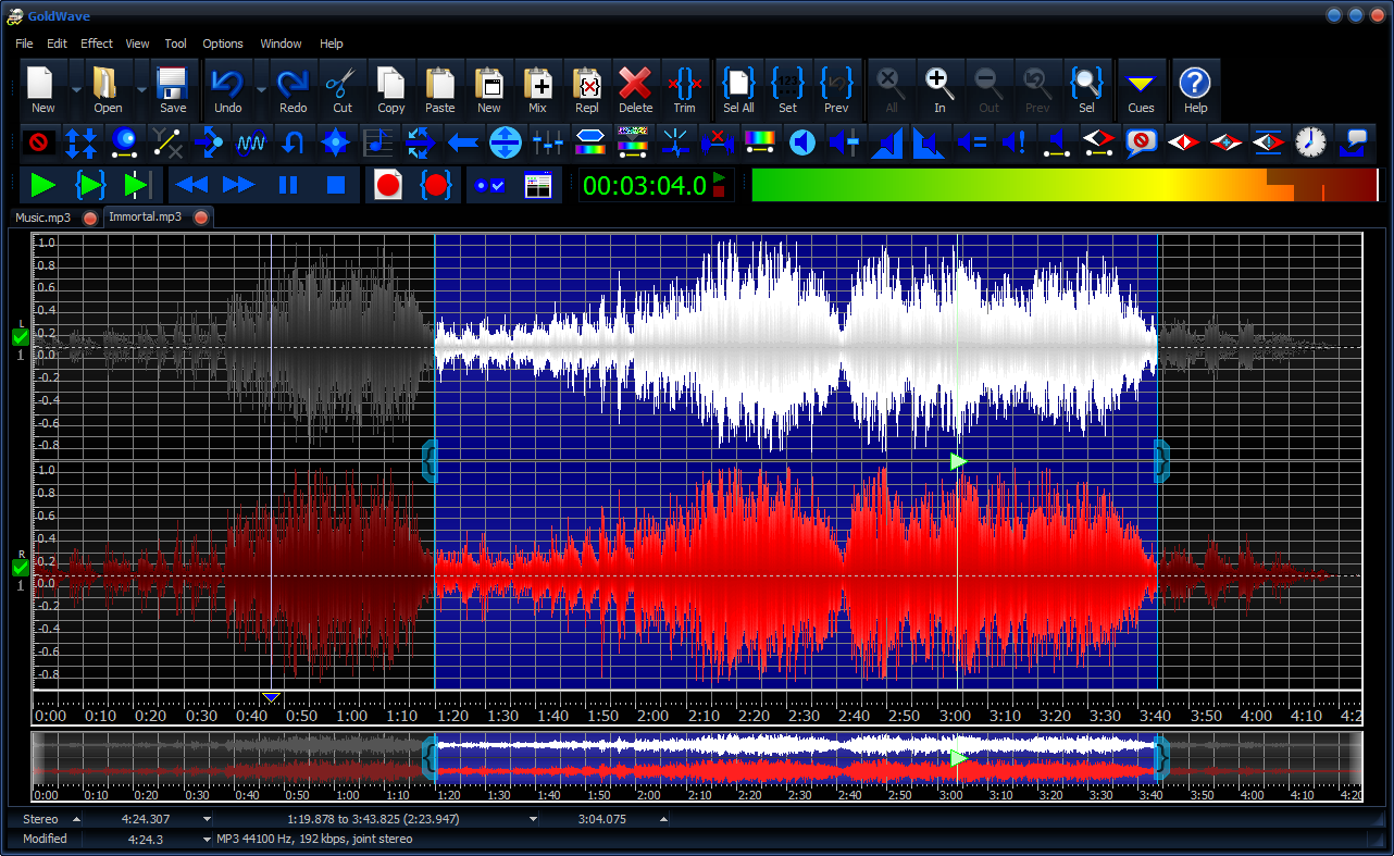 تحميل برنامج فصل الصوت عن الموسيقى GoldWave تحميل برنامج فصل الصوت عن الموسيقى GoldWave