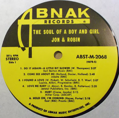 Jon & Robin - The Soul Of A Boy And Girl (1967 2017 USA)