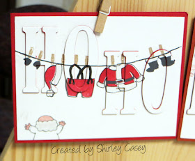 Stampin' Up! Santa's Suit Eclipse Card by Shirley Casey