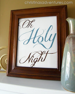 Christmas Printable, "Oh Holy Night"