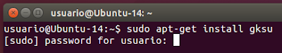 sudo apt-get install gksu