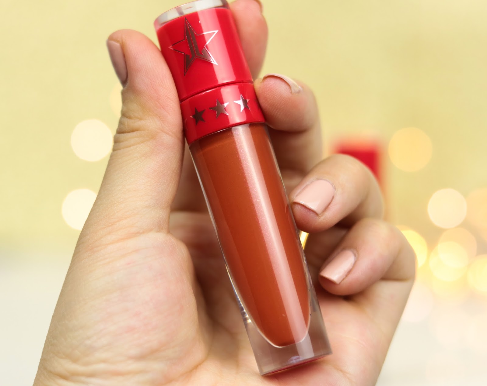 Jeffree Star Velour Liquid Lipsticks | La collection de Noël avis et swatch Pumpkin Pie