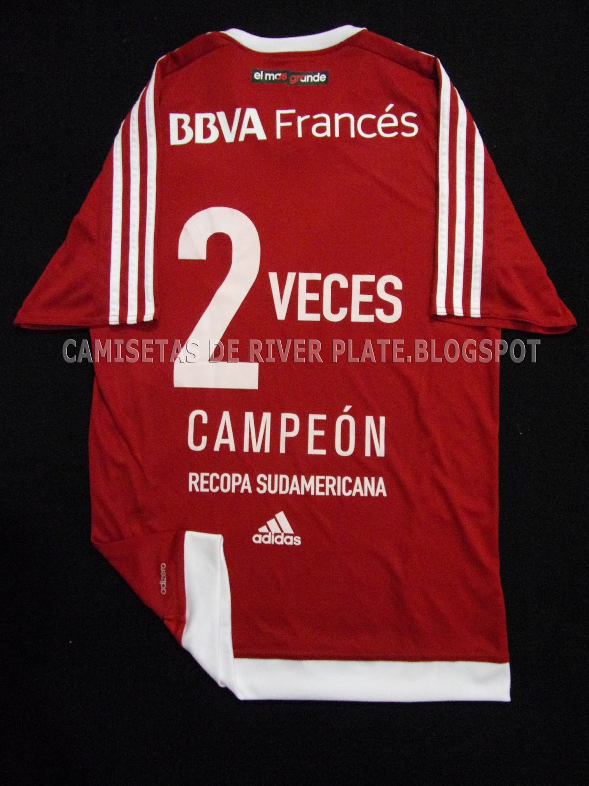 camiseta de river adizero