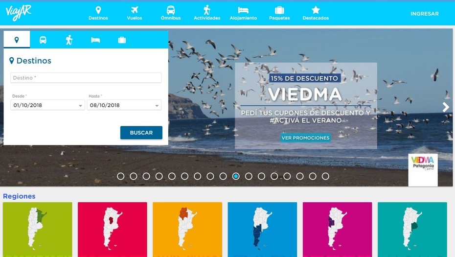 Portal del periodista (PdP) Así funciona la plataforma ViajAR para