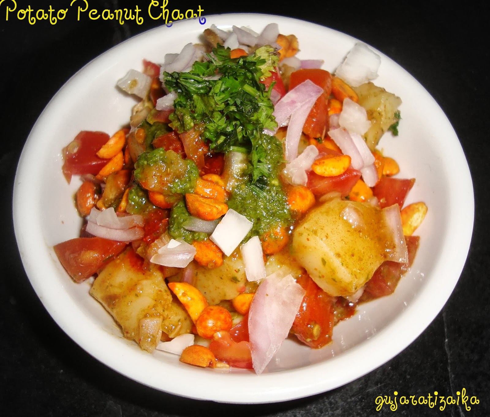 Gujarati Zaika Potato peanuts chaat