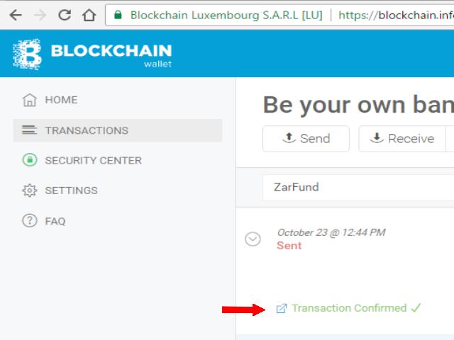 how to get transaction id on blockchain