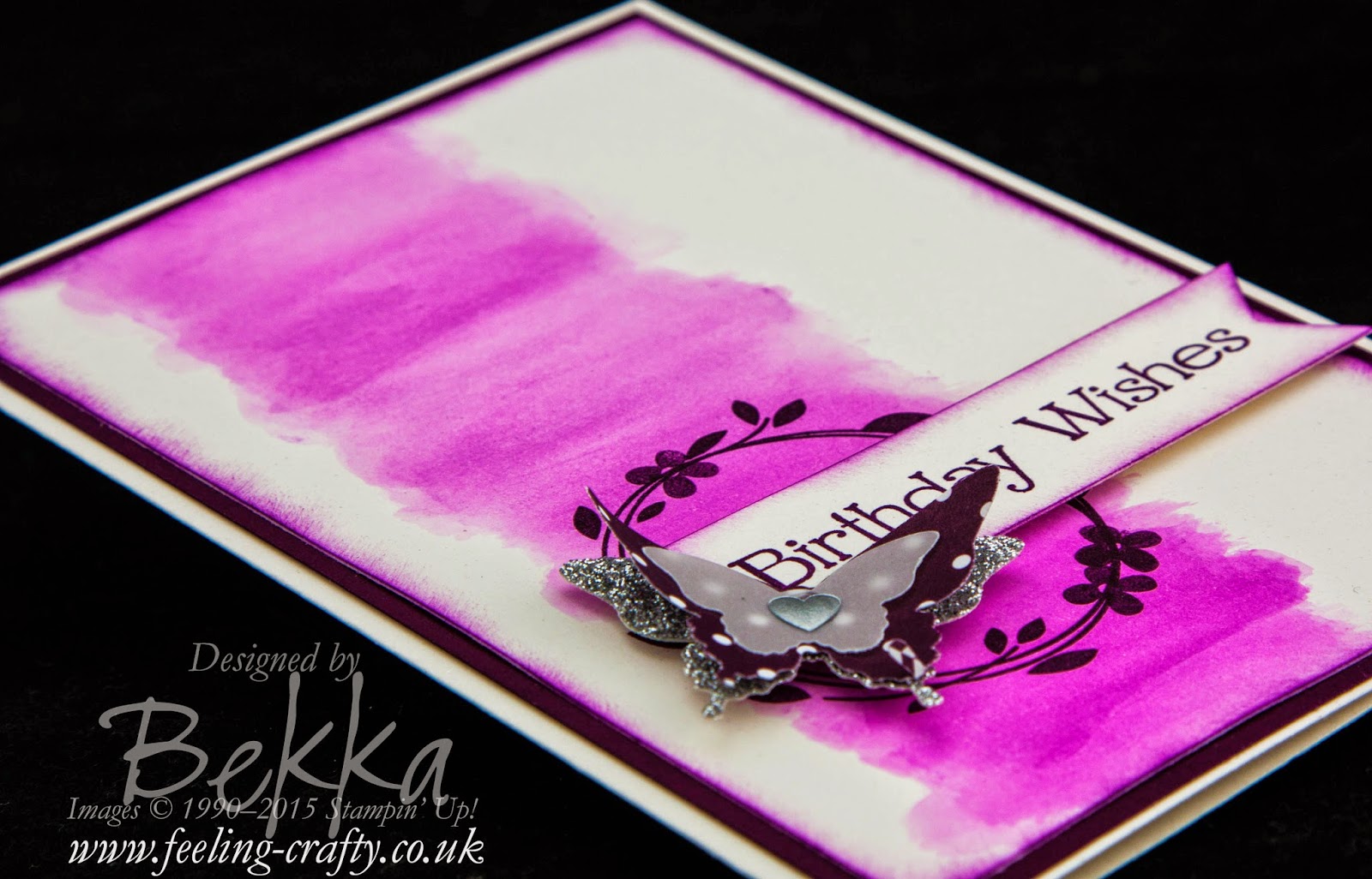 Blackberry Bliss Birthday Butterflies using products from Stampin' Up! UK - check it out here