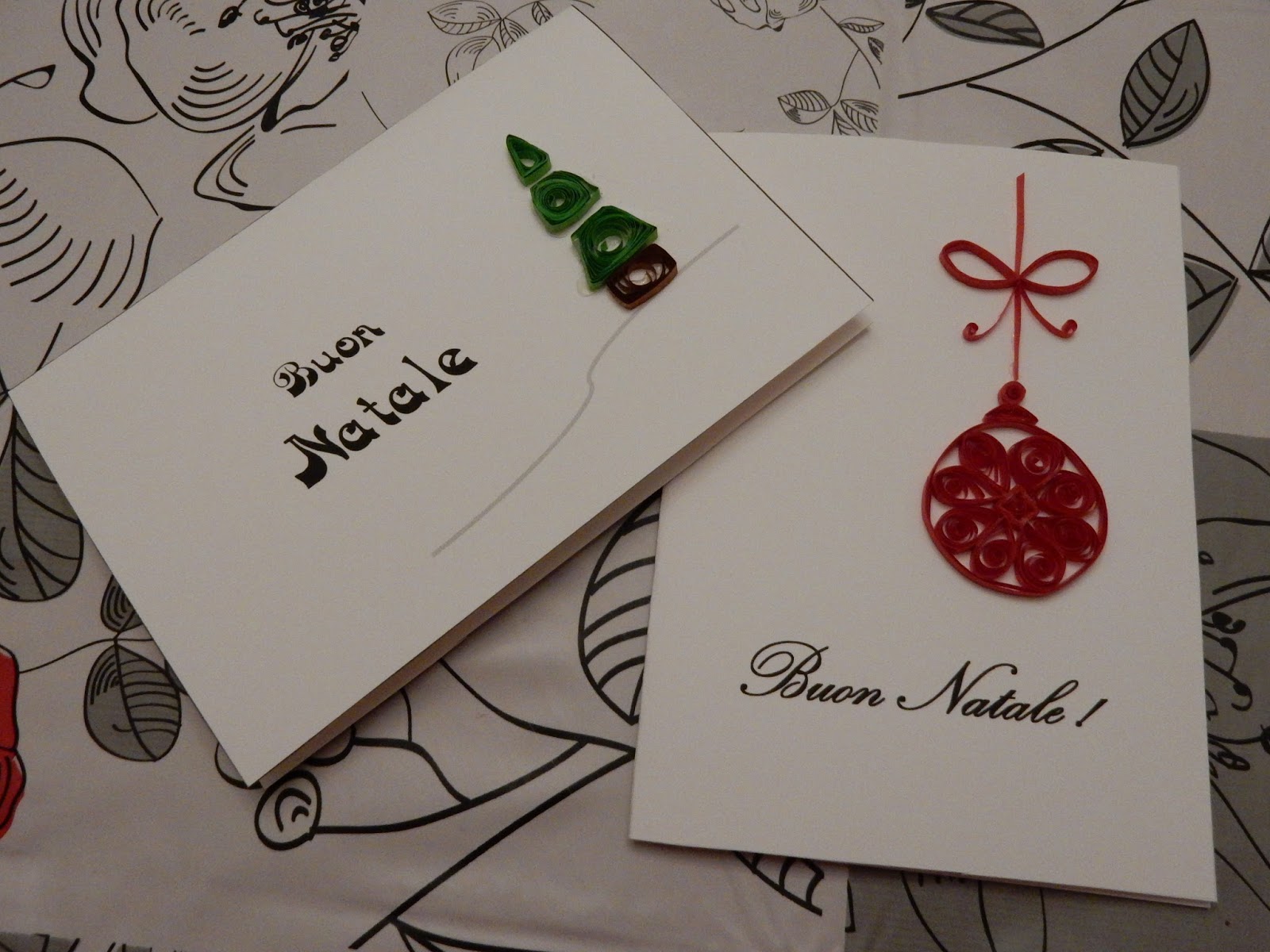 Biglietti Di Natale Con Il Quilling.Quilling Co Un Mondo Di Carta Biglietti Di Natale Quilling