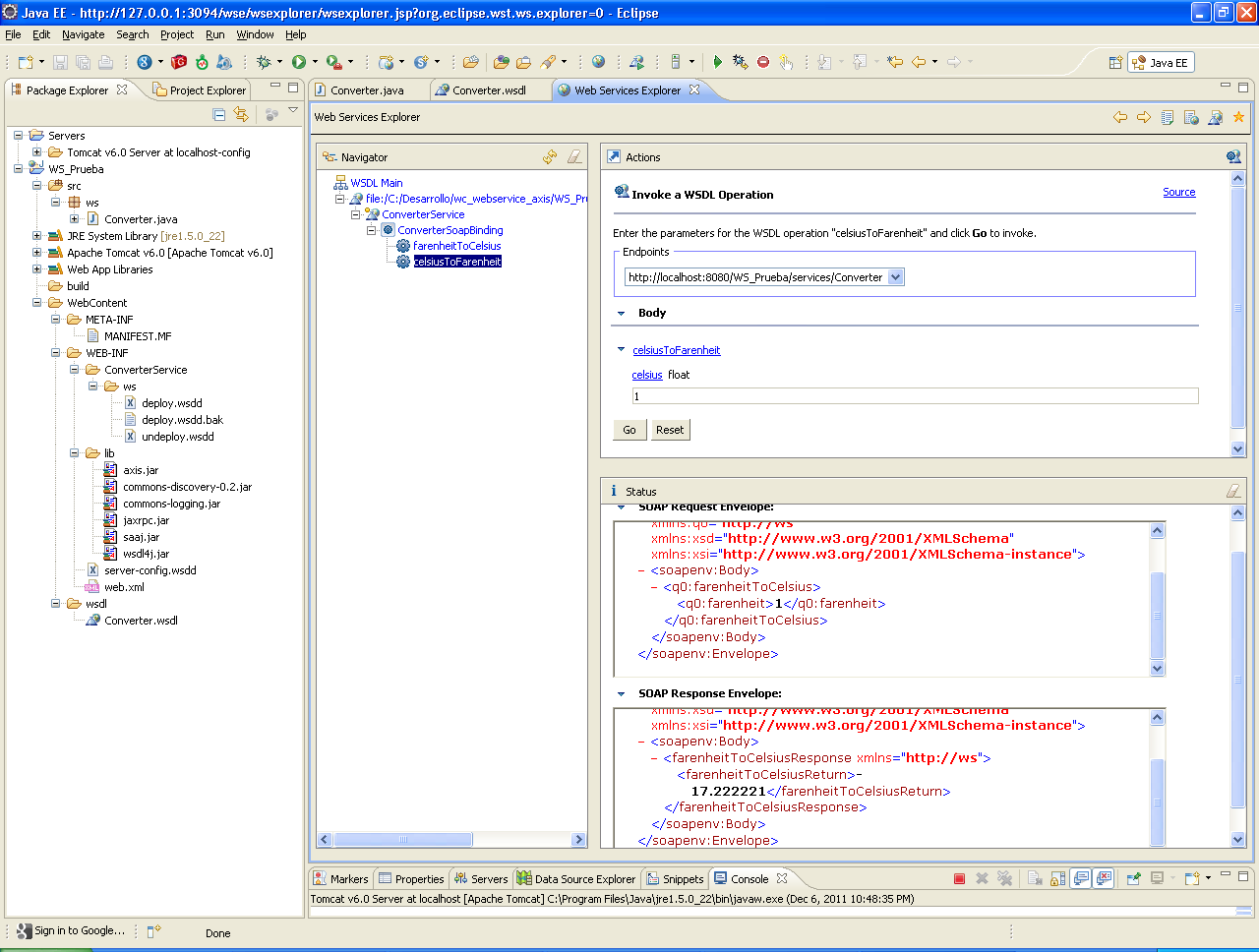 Java Frameworks & APIs: Web Services - Apache AXIS - Tutorial I