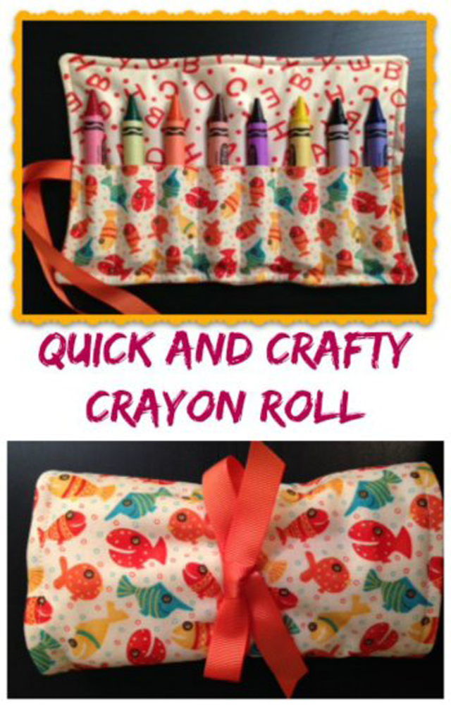 Threading My Way Showcasing How to Make a Crayon Roll Tutorial